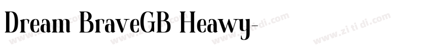 Dream BraveGB Heawy字体转换